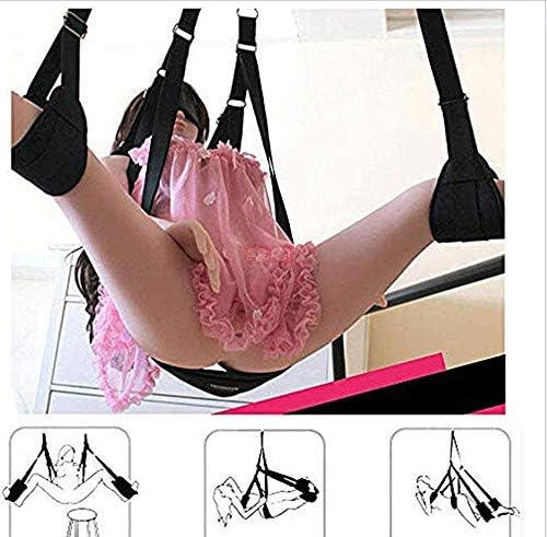 BaiNE Messagers Hunging on Door Swing with Adjustable Straps Soft and Suitable Seat - Holds up to 800 lbs Séx Swivel Swing Ceiling 360 Séx Swing Adult Indoor Swing Set Expander Massage T