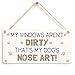 Meijiafei My Windows Aren't Dirty That's My Dog's Nose Art! - Cute And Funny Home Accessory Gift Sign For Dog Owners 10
