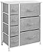 Sorbus Dresser with 7 Drawers - Chest Organizer Tower Unit with Steel Frame, Wood Top, Easy Pull Fabric Bins - Storage Furniture for Bedroom, Hallway, Closet & Office Organization