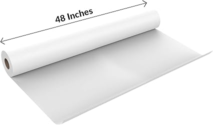 White Kraft Usa Paper Roll 48in X 100ft Perfect For Gift Wrapping Craft Packing Floor Covering Dunnage Parcel Table Runner Bright White