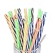 30 Pack Resuable Driking Straws,Senfhome 10.5Inch BPA-Free Plastic Straw for 30 OZ Yeti Tumbler Mason Jar, Included 1 Cleaning Brush