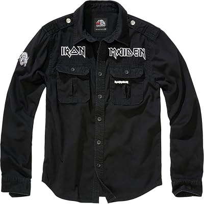 Maiden Vintage Shirt EDDI LS, Color: black, Size: L