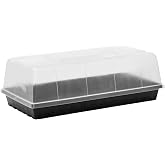 Bootstrap Farmer 1020 Trays w/Humidity Dome Extra Strength, 5 Pack, for Seed Starting Plant Propagation Germination Tray No Holes Fodder System Starter