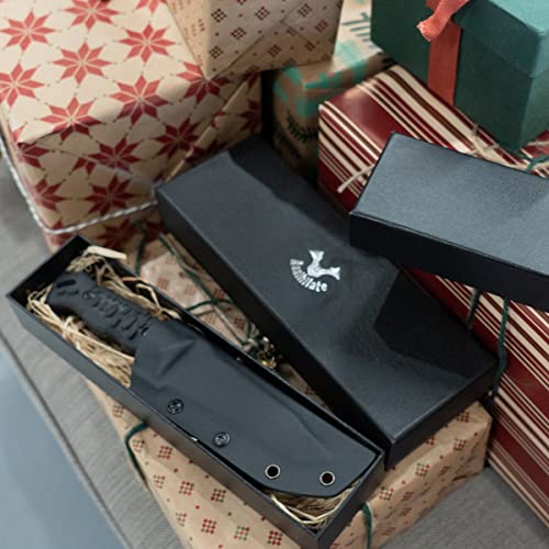 ZUNE LOTOO Tactical Survival Knife Fixed Blade Knife with Sheath D2