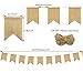 JUSLIN 2 sets of triangle burlap Banner