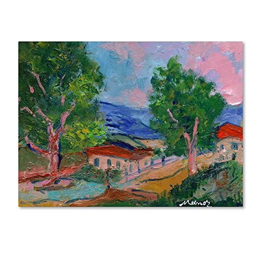 Trademark Fine Art Tree Valley by Manor Shadian Hanging Art Piece, 24"x32"