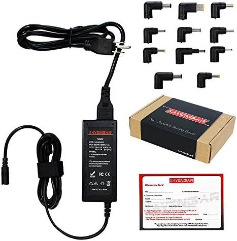 Xavengar 65W Universal Laptop Charger Ac Adapter, HP Pavilion 11 14, Toshiba C55, Asus X551M, Acer C720 V5, Lenovo Yoga 11 13, Dell Inspiron 11 Samsung Sony Power cord Replacement for compatible model