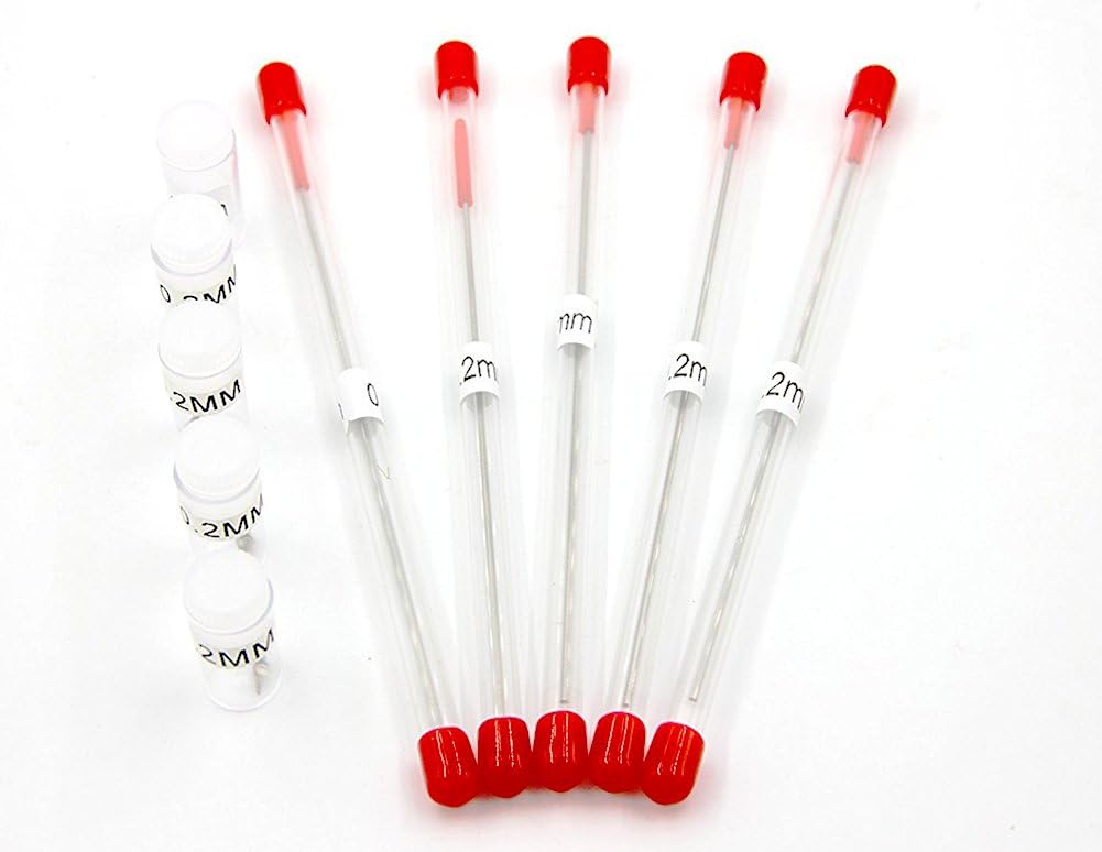 SYWHZ Airbrush Nozzle and Airbrush Needle Repalacement 5PCS 0.3mm nozzles + 5PCS 0.3mm Needles