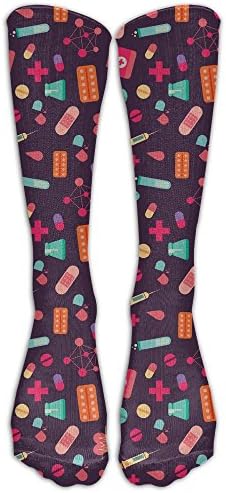 Pills Unisex Sneakerhead Pattern Crew Socks Men &amp; Women Running Socks For Women &amp; Men