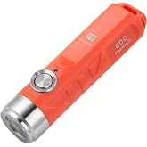 RovyVon A1 USB C Rechargeable Keychain Flashlight 650 Lumens Super Bright Outdoor Mini Keychain EDC Flashlights for Everyday Carry, Camping, Thanksgiving(Orange)