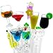 kilofly Party Swizzle Sticks Assorted Value Pack [Set of 10 + 2 Spoon Swizzle Sticks], 8.8 inch, Summer Cocktail