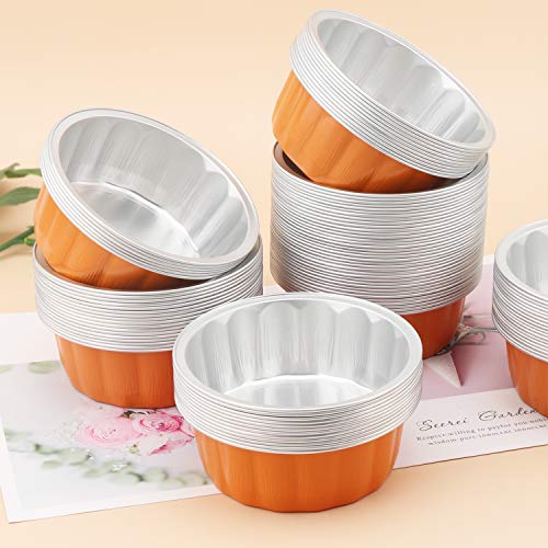 Disposable Aluminum Foil Cups 8 oz, Beasea 100 Pack 3.9" Bake Utility