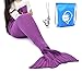 LAGHCAT Mermaid Tail Blanket Crochet Mermaid Blanket for Adult, Soft All Seasons Sleeping Blankets, Classic Pattern (71