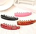 Prettyou 3.7 Inches Hair Accessories Plastic Crystal Look Hair Clip Banana Pony Hair Claws for Women, Pack of 4