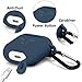 my-handy-design KDL Case, Strap, Ear Hooks, Silicone Protective Cover with Earphone Sports Anti-Lost Strap with Silicone Protective Earhooks, Airpods Replacement Accessories, Dark Blue