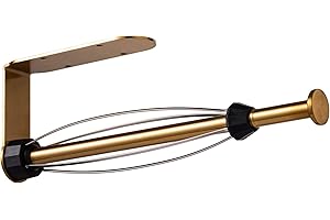 YUET Paper Towel Roll Holder, Kitchen Roll Holder, Single Hand One Hand-Operable Easy Tear Anti-Silp Wall Mounted Under Cabin