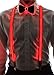 NEON NIGHTLIFE Light Up Bow Tie, Red Men's Glow in the Dark LED Tie