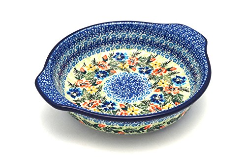 Click Here to See More Images Polish Pottery Baker - Round with Grips - Medium - Unikat Signature - U3099