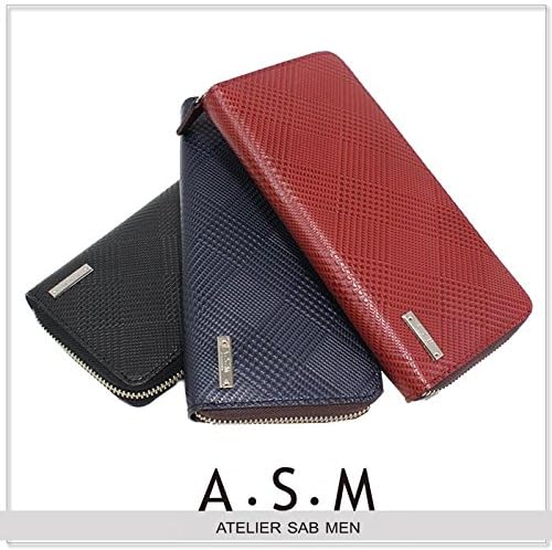 Amazon アトリエサブ メン Atelier Sab Men 長財布 メンズ ラウンド アカ Atelier Sab Men アトリエサブメン シューズ バッグ