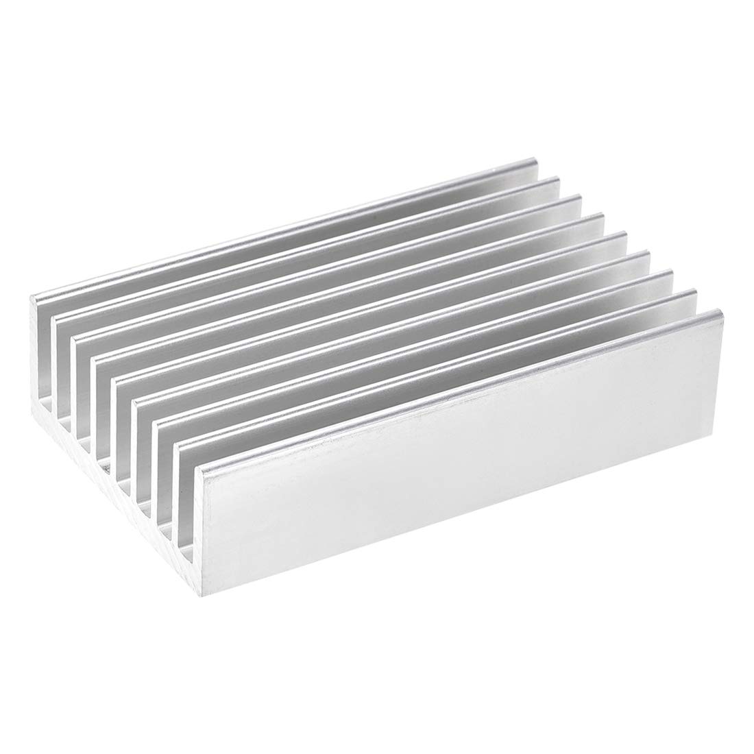 sourcing map Electronics Cooler Heatsink for MOS GPU IC Chip Silver 100 x 60 x 25 mm