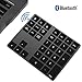 IKOS Bluetooth Number Pad, 34-Key Wireless Portable External Bluetooth Numeric Keypad with Multiple Shortcuts Compatible for Computer Laptop Windows Surface iMac MacBook Surface Pro (Black)
