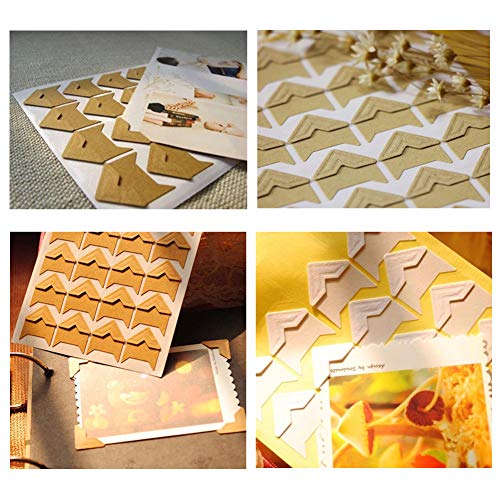 336 Pieces Photo Mounting Corners Photo Corners Self Adhesive Photo Corner Sticker for DIY Scrapbook, Picture Album, Personal Journal (14sheets 14colors)