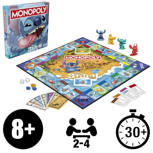 Monopoly Disney Stitch Edition Brettspiel - Deutsche Fassung 2