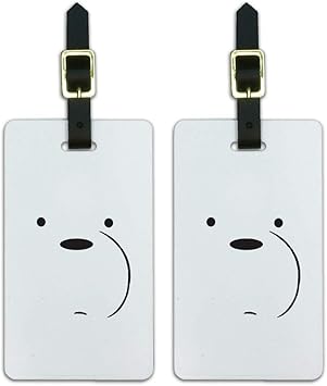 we bare bears luggage tag