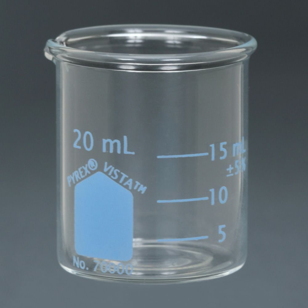 Pyrex Vista Beaker, 20 mL, Pack of 12 Industrial & Scientific