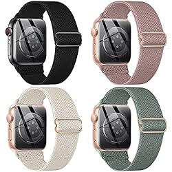 CTYBB 4 Pack Stretchy Nylon Solo Loop Bands