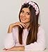 Dolyacrystal Crown Flower Women Baby Girl White Pink Handmade