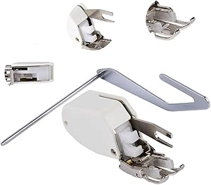 Even Feed Walking Presser Foot with Quilt Guide for Quilting or Thick Fabric Sewing on Low Shank Sewing Machines for Brother Singer Janome Kenmore Sewing Machines …