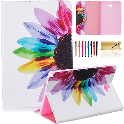 Galaxy Tab A 10.1 with S Pen Case, Dteck Slim Fit PU Leather Folio Stand Case with Card Slots Protective Cover for Samsung Galaxy Tab A 10.1 inch Tablet with (S Pen Version SM-P580), Maggey