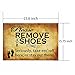 Burning Love Short Plush Material Retro Please Remove Your Shoes Printed Doormat , Non-slip Doormats, Size40X60CM.