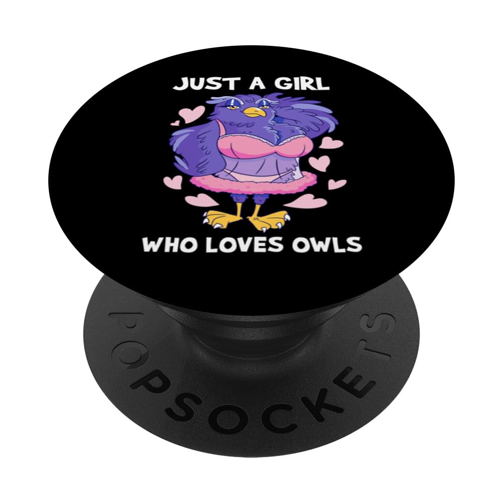 Love Girls' Hearts Lovers Nightdress Owl PopSockets Swappable PopGrip