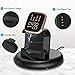 QIBOX Charger Stand Compatible with Fitbit Versa 2 (Not for Versa/Versa Lite), Anti-Slip Charging Stand Dock Replacement USB Charger Cable 4.3Ft Cord Accessories Cradle Holder for Versa 2 Smartwatch