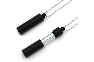 MIKUHOT 528 Hz Meditation Necklace Breathing Frequency Sound Healing Device by Adjusting The Breathing for Anxiety & Stress Relief Mindfulness (Black)