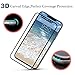 For Apple iPhone X Screen Protector, COOLQO [3-Pack] Black & White [Full Coverage] [3D Touch] 0.3 mm 9H Hardness HD Shatter-Proof Anti-Scratch Anti-Fingerprint Bubble Tempered Glass + Phone Clear Case