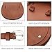 GLITZALL Small Purses for Women Triple Zip Pockets Crossbody Bags Fashion Clutch Wallet Quilted Shoulder Bags with Adjustable Strap (brown1)
