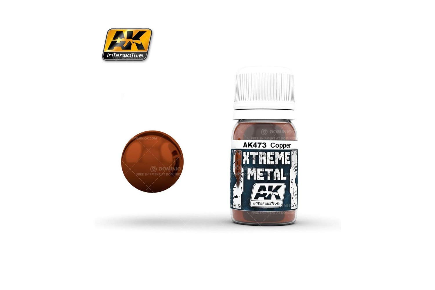 AK Interactive - 30ml Extreme Metal Paints - Copper