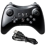 Bigaint Classic Gamepad Remote for Nintendo Wii U Pro Black，Wireless Game Controller