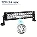 YITAMOTOR LED Light Bar 14inch 72W Led Light Pod Wiring Harness Spot Led Work Light Offroad Light Led Fog Light Truck Light Driving Light Boat Light Truck Pickup SUV ATV UTV,2 Years Warranty
