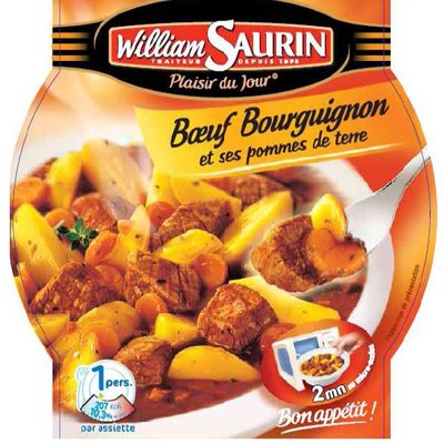 French Burgundy Beef Plate William Saurin Boeuf Bourguignon