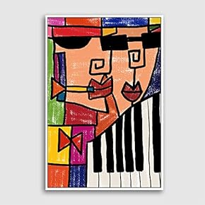 Framed Canvas Home Artwork Decoration Portrait Canvas Wall Art for Living Room, Bedroom - 16x24 inches