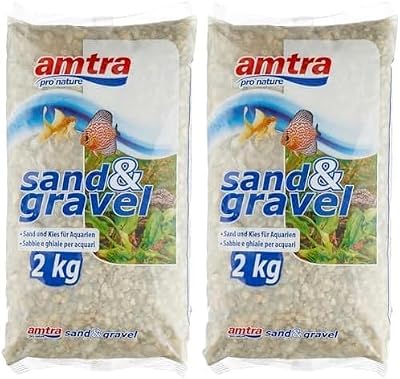 Amtra Croci Amtra Polychrome Natural Aquarium Gravel 3-4mm 2Kg Pack of 2