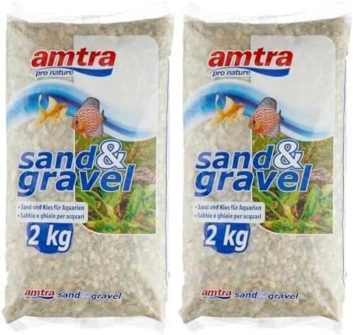 Amtra Croci Amtra Polychrome Natural Aquarium Gravel 3-4mm 2Kg Pack of 2