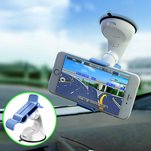 Engync Phone Holder for Car Mount Accessories for IPhone 4 5 5s Samsung Galaxy Note Ipad and More - Blue