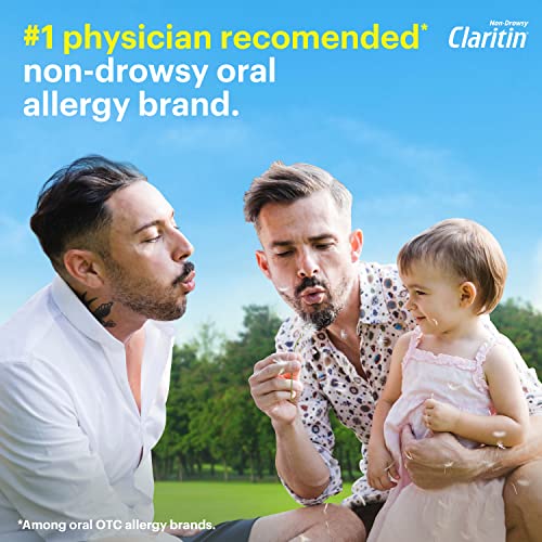 Claritin RediTabs 24 Hour Allergy Medicine, Non-Drowsy Prescription Strength Allergy Relief, Loratadine Antihistamine Tablets, 30 Count