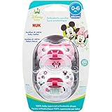 NUK Disney Baby Puller Pacifier, 0-6 Months, Girl/Minnie Mouse, 1 pk