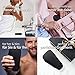 Manicure set men made in Solingen Germany - Mens nail grooming kit for professional care, stainless steel nail cutter, scissors, clippers, sapphire file and tweezers in a black leather case